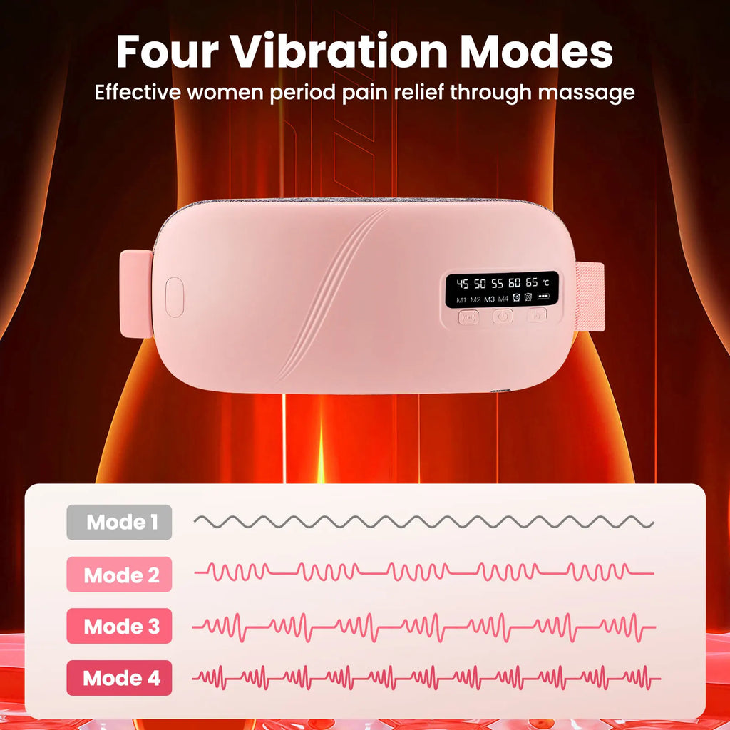 EaseDays™ Wearable Heat + Vibration Belt — Period Cramp Relief